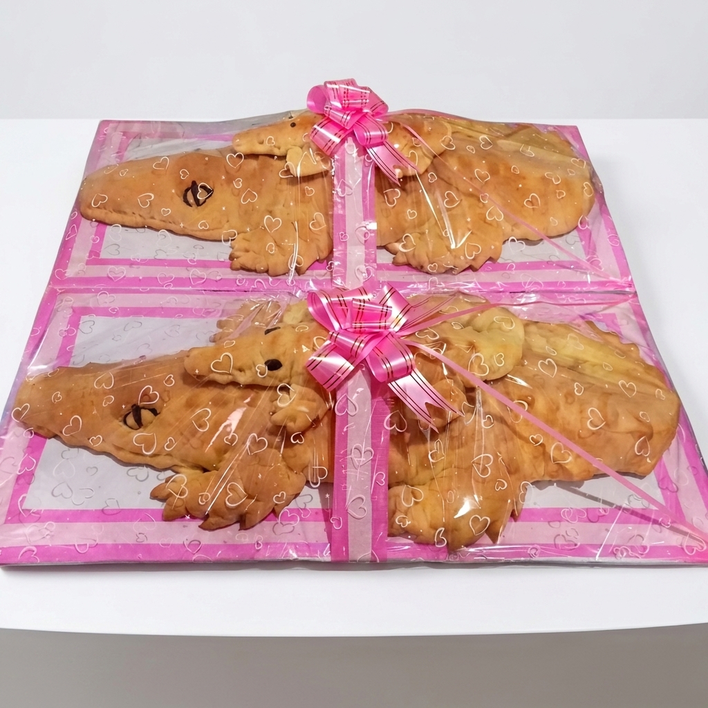 Roti Buaya 70 CM (Sepasang + Anak)